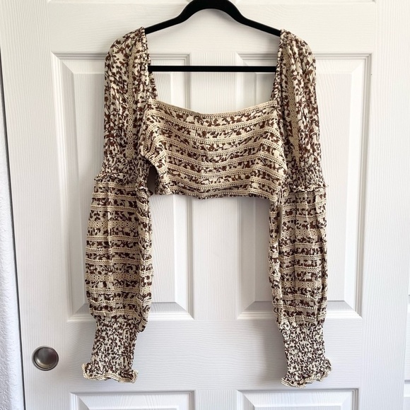 Revolve Tularosa James Top in Priya Camel Floral - Picture 3 of 8